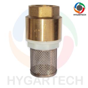 Wholesale Brass Pump Suction Check Valve With Stainless Steel Strainer from china suppliers