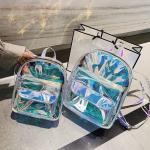 Ins Super Hot Laser Student Small Backpack Ladies Fashion Mini Transparent