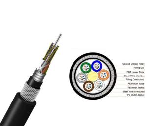 Wholesale Submarine GYTA33 24 48 72 Core Direct Burial Fiber Optic Cable from china suppliers