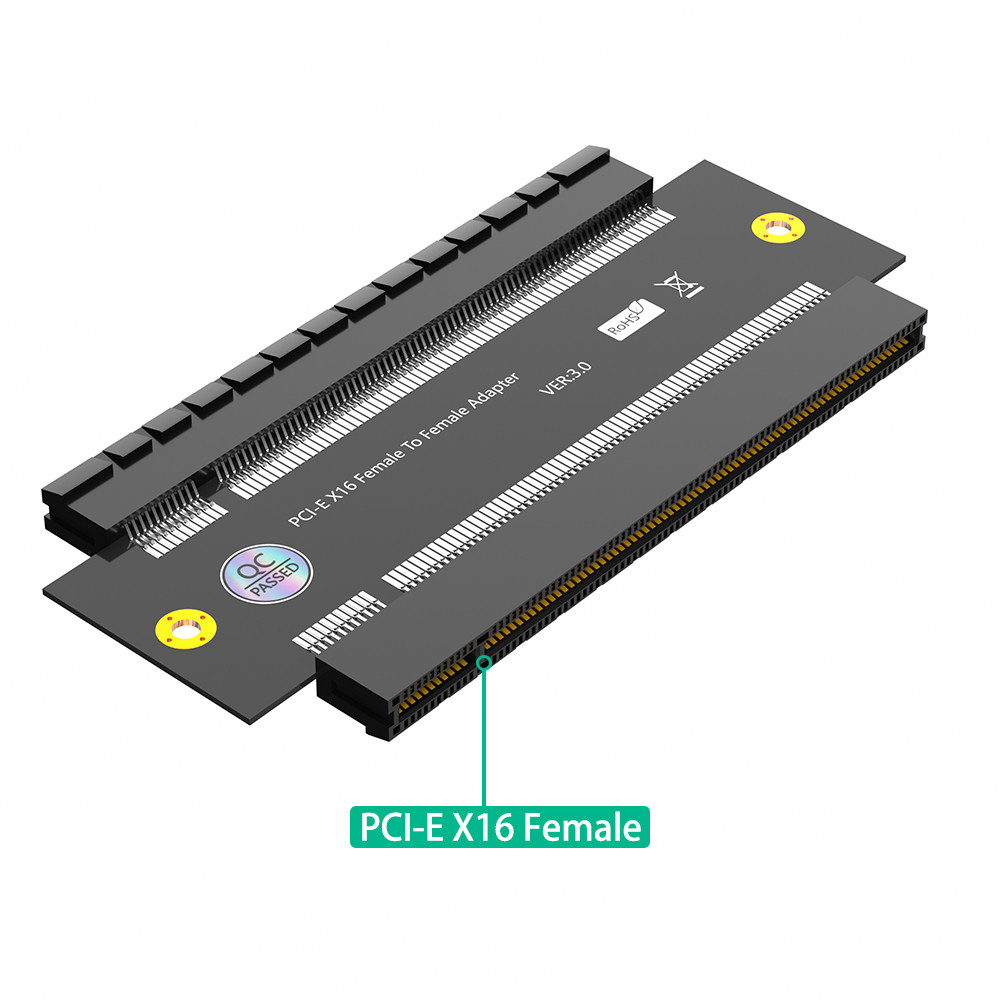 PCI Express PCI-E 3.0 16X Female to X16 Female Extension Connector Card