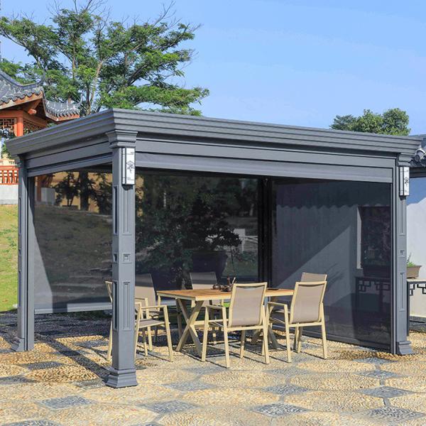 Create the Perfect Outdoor Entertaining Area with Silver Aluminum Patio Pergola