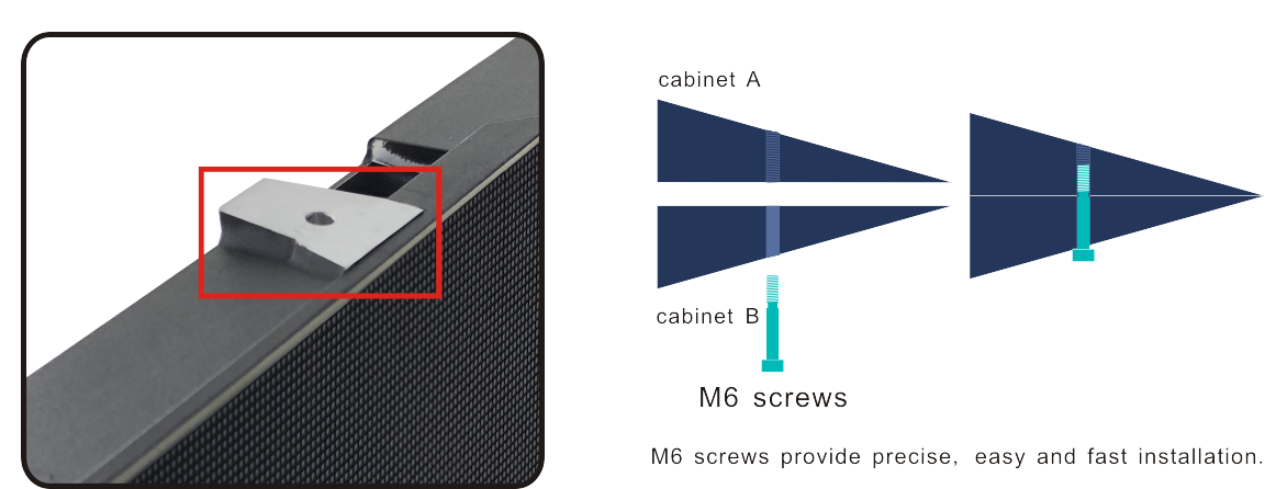 P3 P4 P5 P6 Lightweight Indoor Led Display Screen For Stage