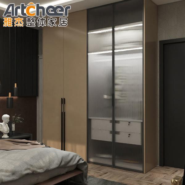 Artcheer Luxury Bedroom Furniture Walk In Closet Wardrobe Cabinets with European