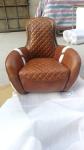 Defaico Saddle Leather Chair And Ottoman Antique Leather Armchairs
