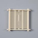 Light Natural Bamboo Wooden Plant Saucer Comfortable Mat For Succulent Plant