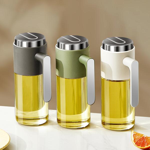 NEW 500 Ml Lead Free Stainless Steel Lid And Vinegar Bottles For Kitchen Cooking