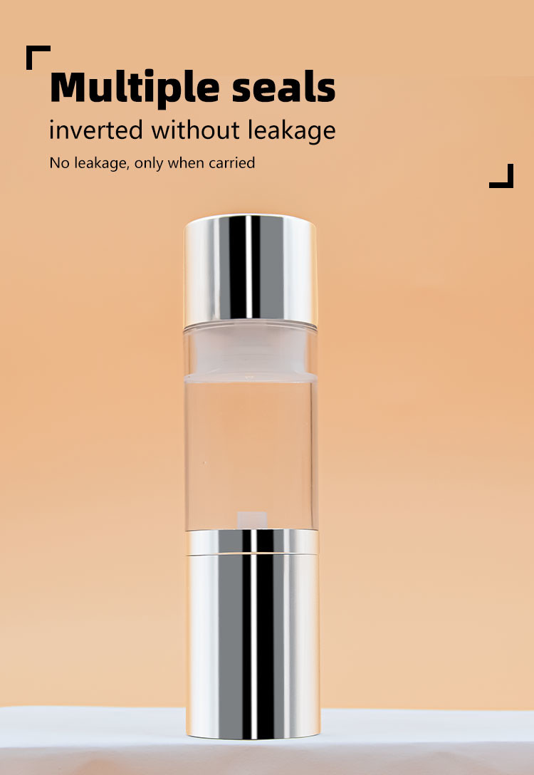 Custom Color AS Airless Spray Pump Bottle Skincare Cosmetic Packaging 15 30 50 80 100 120ml Mist Airless Container