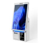 Desktop Self Service Ordering Kiosk 21.5 Inch Touch Screen Restaurant Cash
