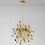 110V-240V Customized Pendant Lamp Rustproof Polished Chrome Chandelier Lights