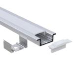 Surface Mounted Recessed LED Profiles 17mm width 7.8mm height For Cabinet Light