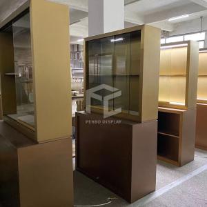 Wholesale Tempered Glass Jewelry Shop Furniture Electroplated Brushed from china suppliers