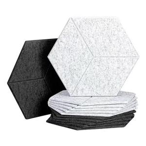 Wholesale Soundproof 9mm PET Felt Acoustic Panels Acoustic Hexagon for Wall Covering And Decoration from china suppliers