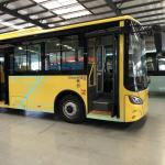 Two Doors 8m Urban Battery Electric Buses LHD 29 Seats Battery Power 198.4kwh