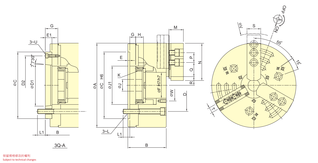 3Q QUICK JAW CHANGE CHUCK HIGH PRECISION