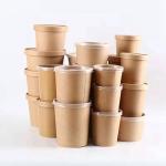 Food Grade Paper Soup Container With Lid Soup Bowl Soup Packaging