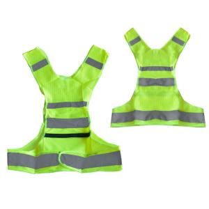 Wholesale Polyester Fabric High Visibility Reflective Running Riding Warning Vest for Road Safety from china suppliers