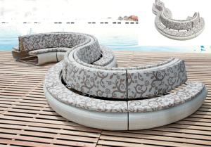 Wholesale 8pcs snake curve rattan saloon waiting sofa shop mall sofa --9136 from china suppliers