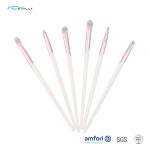Beveling Aluminium Ferrule Plastic Makeup Brushes