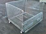 Transport Welded Steel Wire Mesh Pallet Cage With Cover Lid Protection