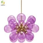 Postmodern Design Nordic Modern Pendant Light Flower Glass Artist Decoration
