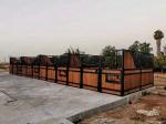 Bamboo Pine Infill Premade Horse Stable Panels