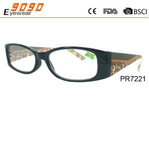 Wholesale Hot sale style reading glasses with plastic blue frame ,suitable for women from china suppliers