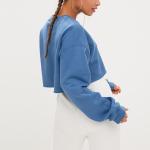 Women Cropped Sweater Soft Crewneck Sweatshirt Customized