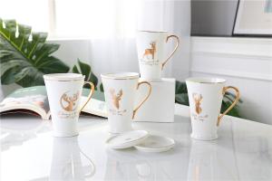 Wholesale Lightweight 250ml Hand Painted Drinking Fine Porcelain Coffee Mugs from china suppliers
