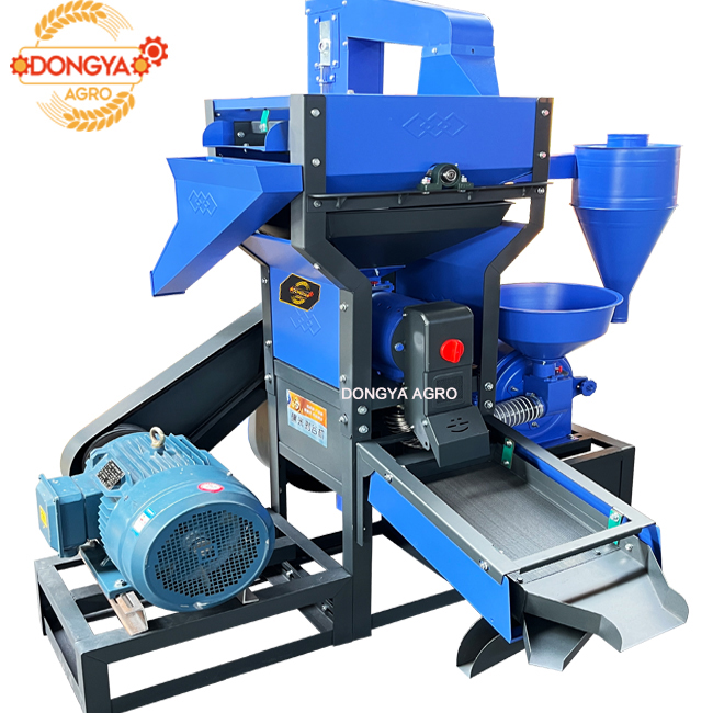 DongYa Agro 15hp Fine Bran 5 in 1 Commercial Rice Mill Machine 600KG Per Hour