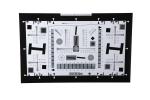 ISO 12233 Standard 4000 Lines CCTV Camera Resolution Chart 2x NE-10-200A For 4