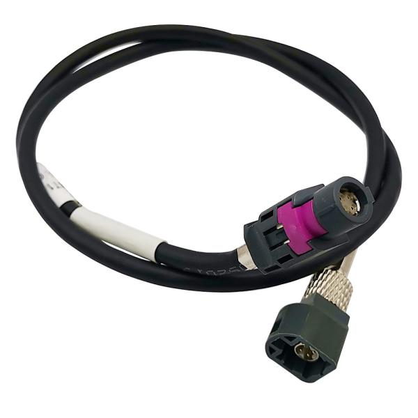 GPS Bluetooth HSD Pigtail Coaxial Cable , 4 Pin LVDS FAKRA Coaxial Cable