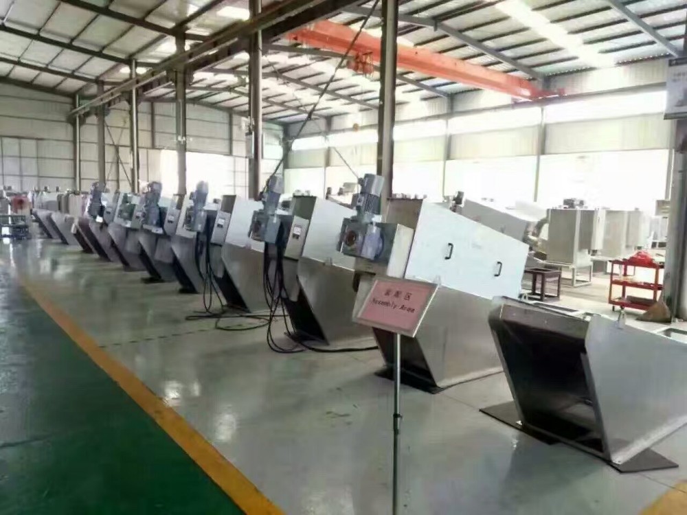 Sewage Dehydrator Screw Filter Press Sludge Dewatering Stainless Steel
