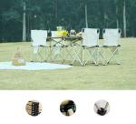 Custom Logo Picnic Collapsible Folding Camping Table Chair Set For Outdoor