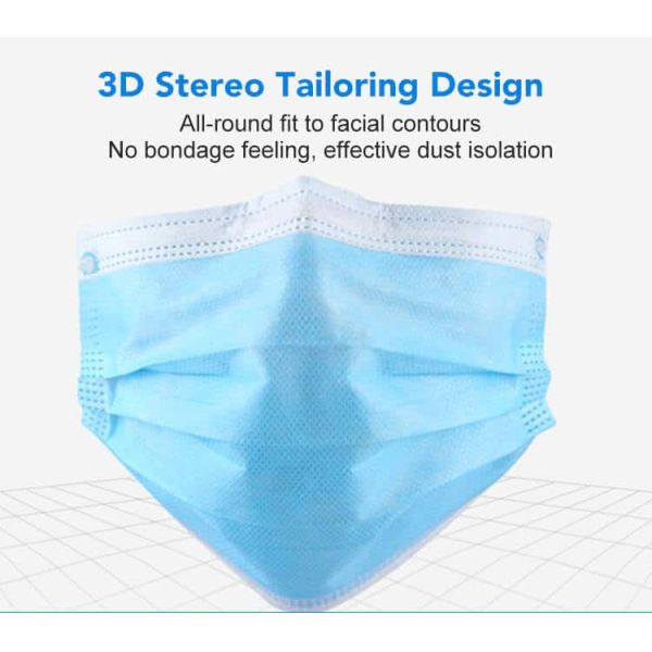White 4 Layers KN95 Face Mask Antibacterial CE Certification