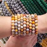 8mm Crazy Lace Agate Gemstone Beads Healing Crystal Stone Beads For Jewelry