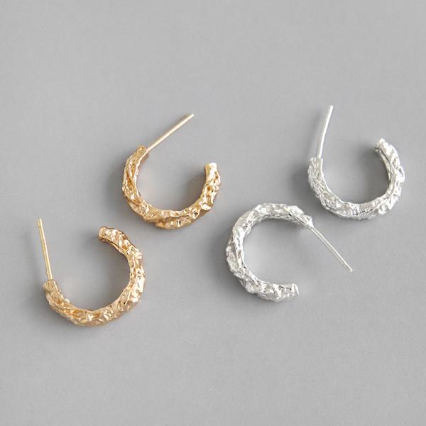Lanciashow 925 Sterling Silver Jewellery Simple Interweave Twisted Hoop Earrings
