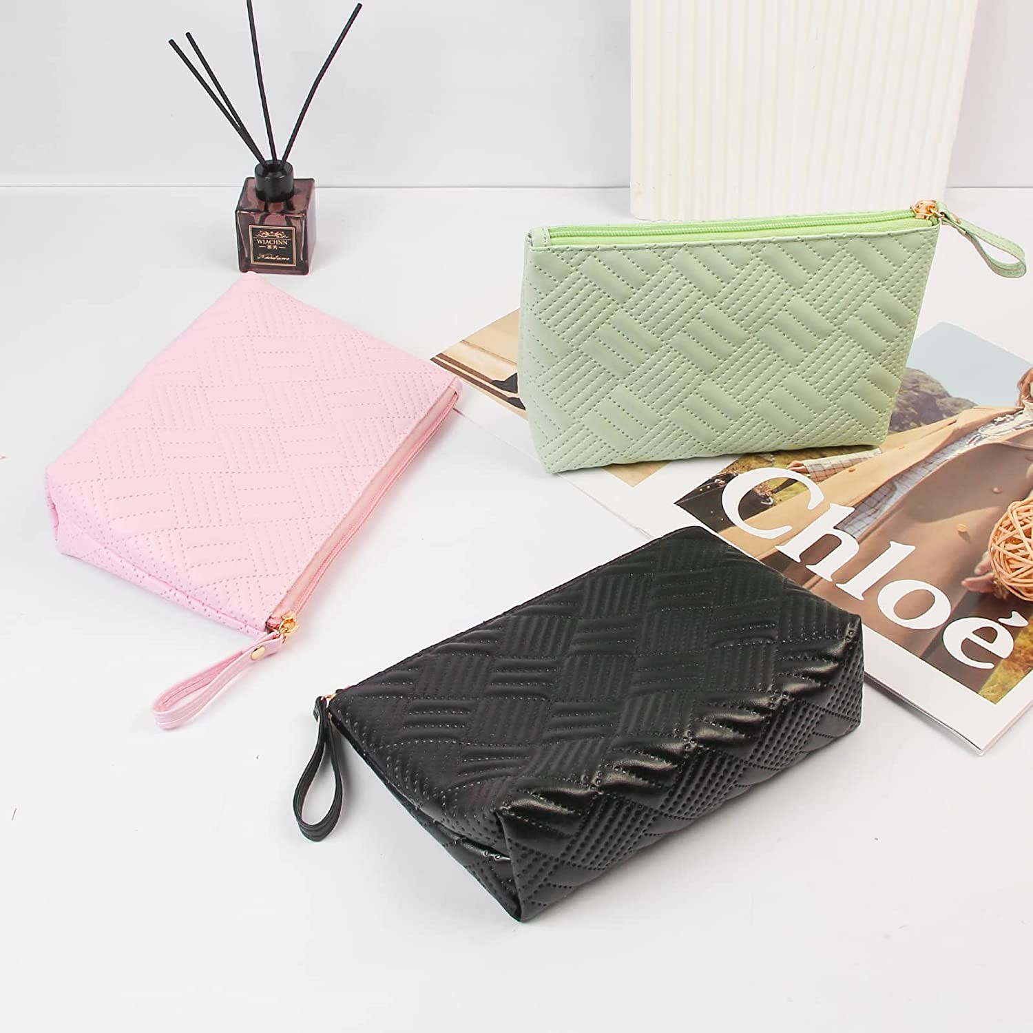 Durable Cosmetic Bag Shockproof 1000PCS For Woman Small Makeup Bag With Zipper