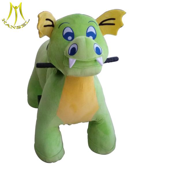 Hansel electric dinosaur scooter mountable plush motorized animal for shopping