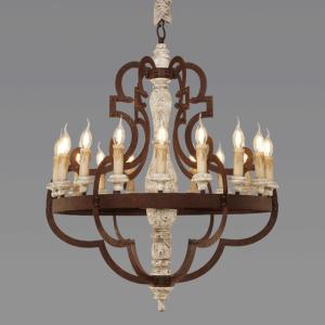 Wholesale Black and wood chandelier for Indoor Home ceiling decoration pendant lamp (WH-CI-20) from china suppliers
