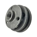 Four Holes 19mm Flange Malleable Pipe Fittings Galvanized