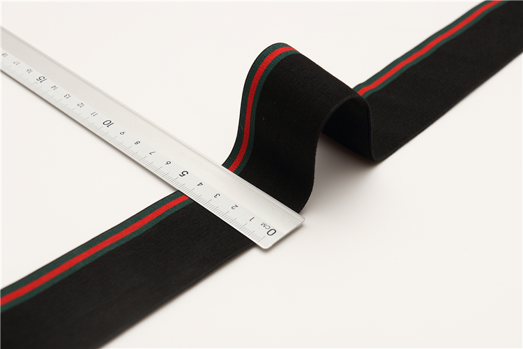 Custom Logo Polyester Rubber Band for Shoes Underwear Garment Jacquard Elastic Band