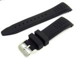 Men Watch Strap 20mm Rubber Silicone Watch Straps Moonwatch Curved