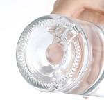 Customized Transparent Glass Gin Bottle 500ml 750ml Frosted Spirit Liquor Vodka