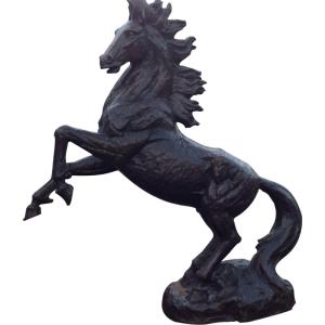 Wholesale Outdoor / Indoor Cast Iron Animal Figurines , Outdoor Horse Statues from china suppliers