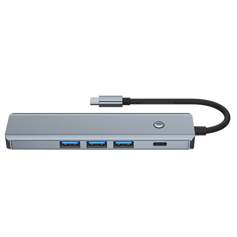 Multifunctional Data Station Usb C Hub Smart Adapter With 5Gbps Transfer Speed