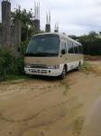 2014 japan 29 seatsused Toyota coaster bus left hand drive diesel engine 6