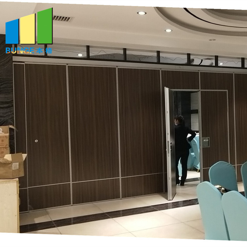 Banquet Hall High Wooden Folding Conference Acoustic Room Dividers In Thailand