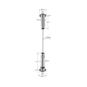 Wholesale Wine Cabinet Wire Suspension Hanging Kit Wall To Wall YW86455 from china suppliers