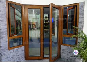 Wholesale Residential Building Aluminium Sliding Doors And Windows , Aluminium Entrance Doors With Fiberglass Flyscreen from china suppliers