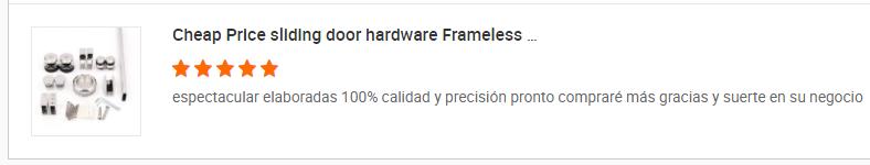 Stainless Steel Frameless Shower Fittings Glass Sliding Door Kit with 12MM Glass Thickness